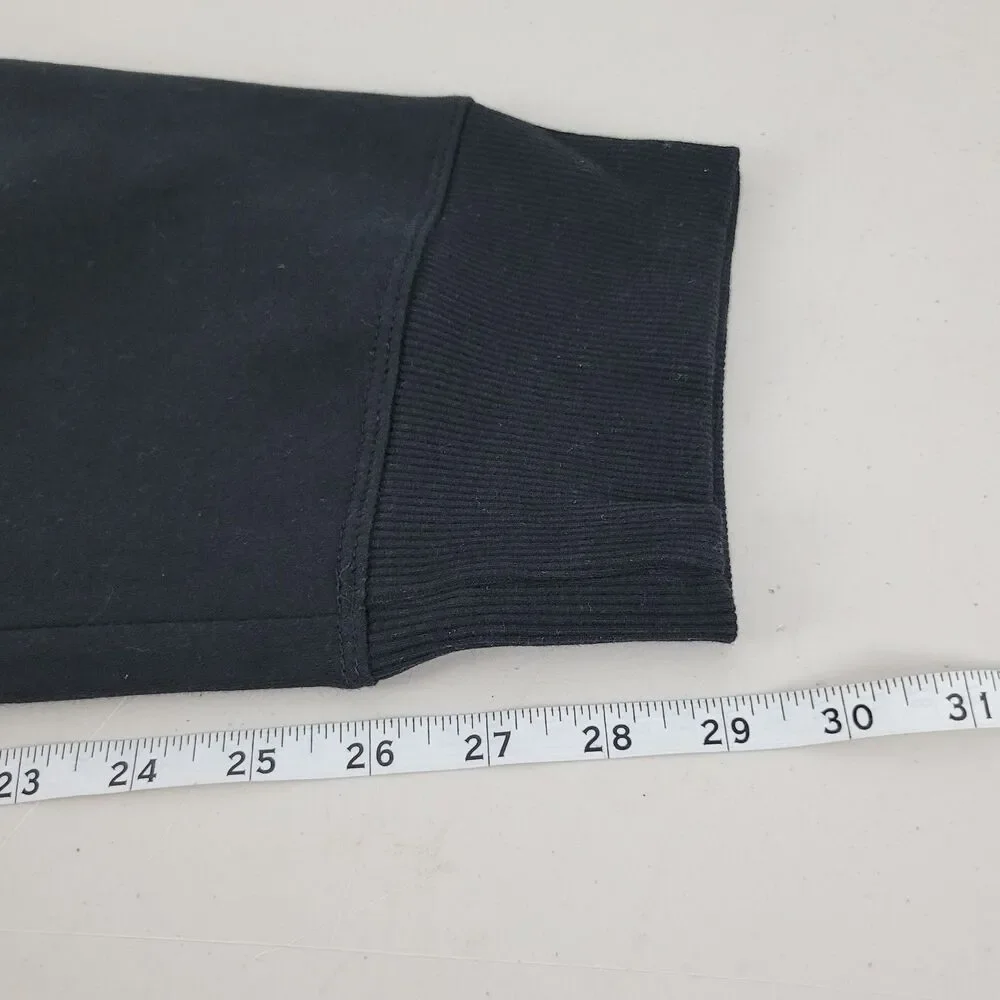 Berkley Jensen Mens Fleece Jogger Pants Drawstring Cotton Blend Black XXL NWT